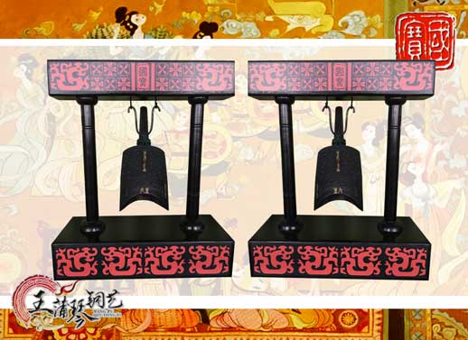 單件編鐘工藝品、外賓禮品、中國青銅編鐘